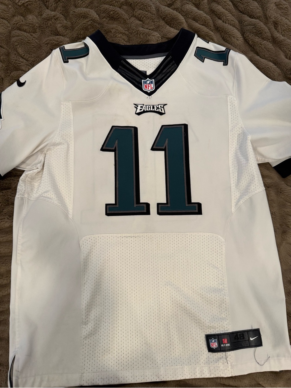 White Philadelphia Eagles #11 Nike NFL Jersey